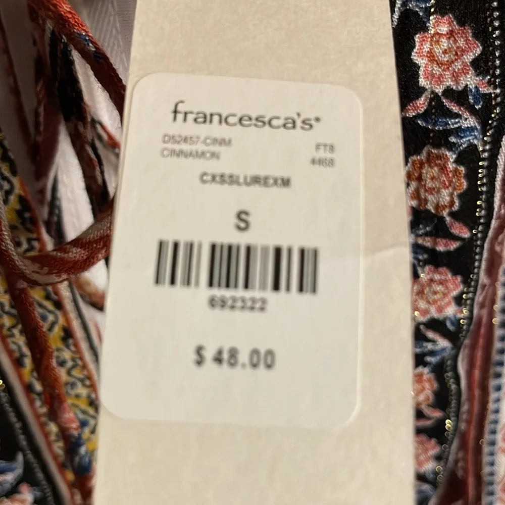 Blue Rain Boho dress size Small - Picture 3 of 4